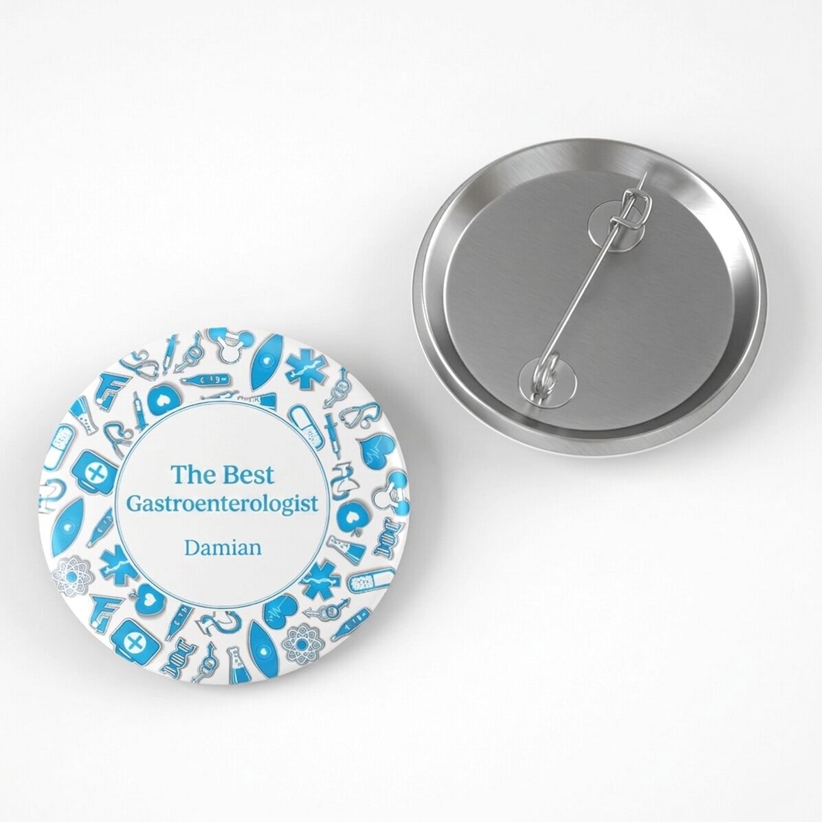 Gepersonaliseerde button met tekst - Arts