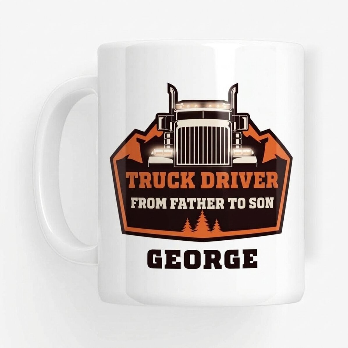 Tasse personnalisée avec inscription - Chauffeur routier