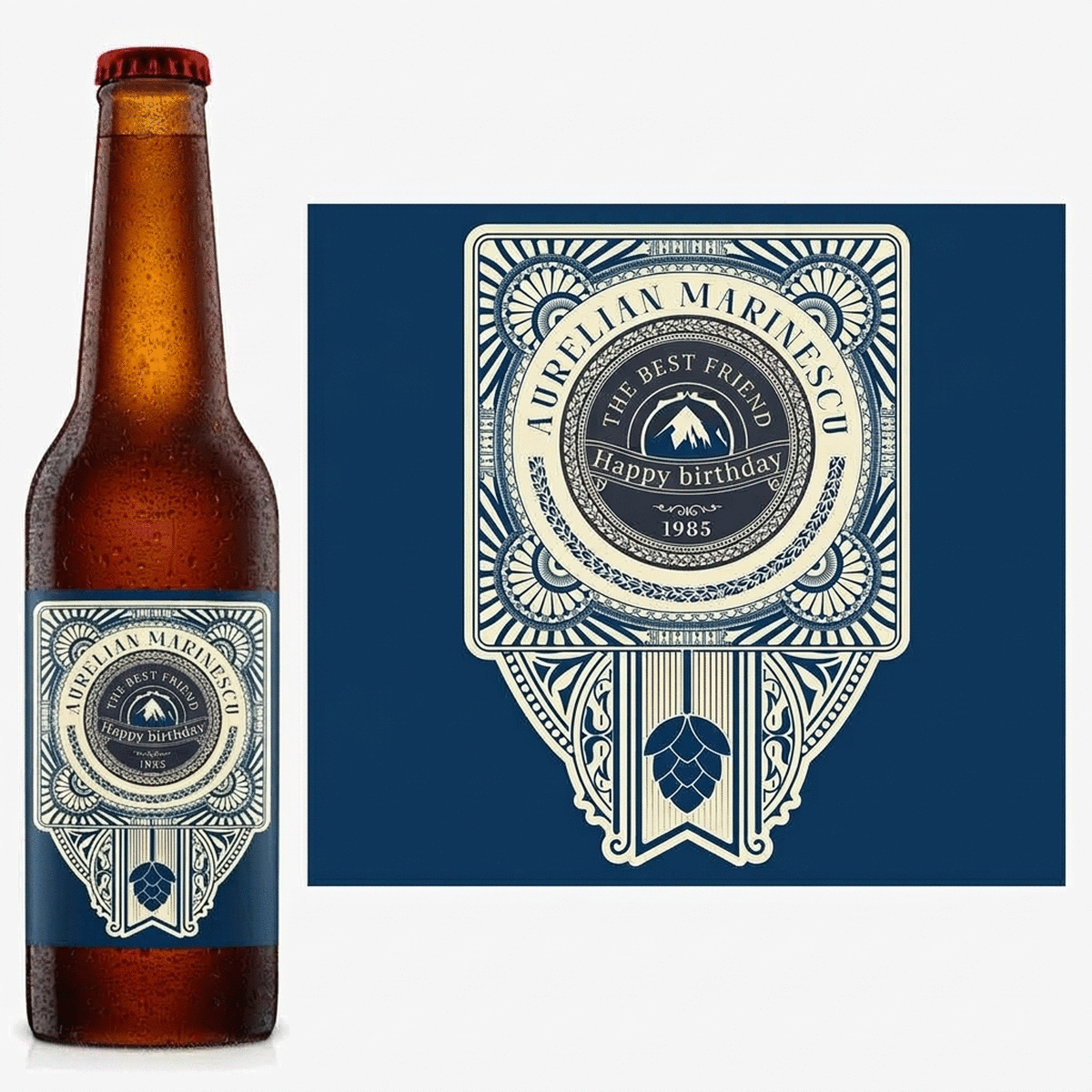 Bier met een persoonlijke boodschap - Vintage Hop