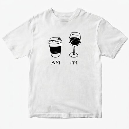 Gepersonaliseerd katoenen T-shirt - AM/PM