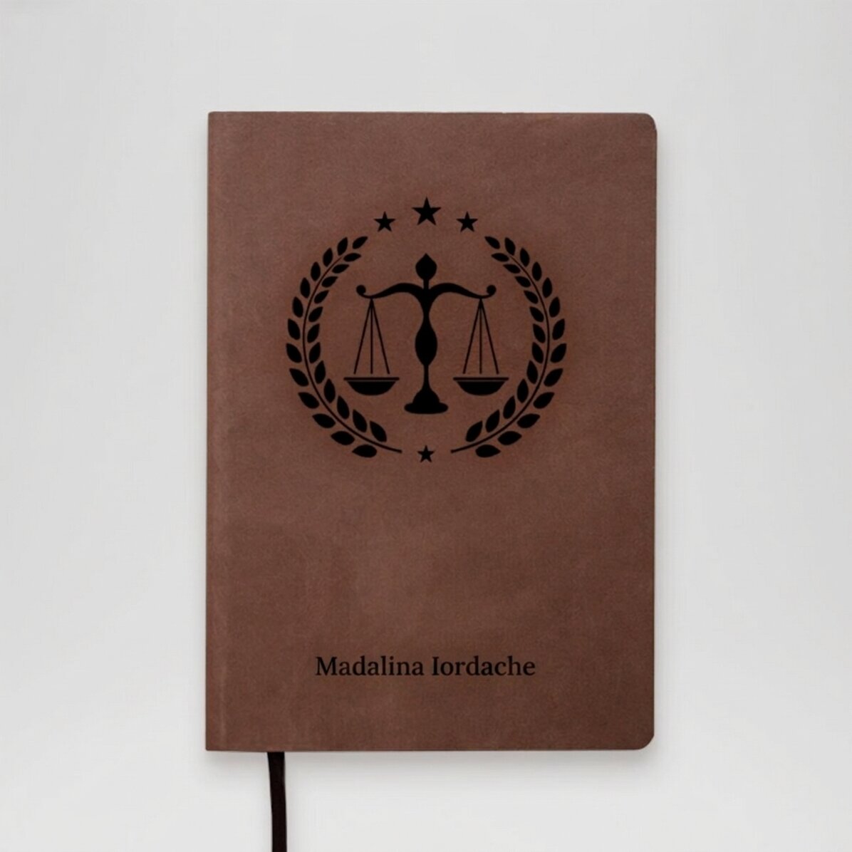Agenda en cuir personnalisé avec inscription - Avocat