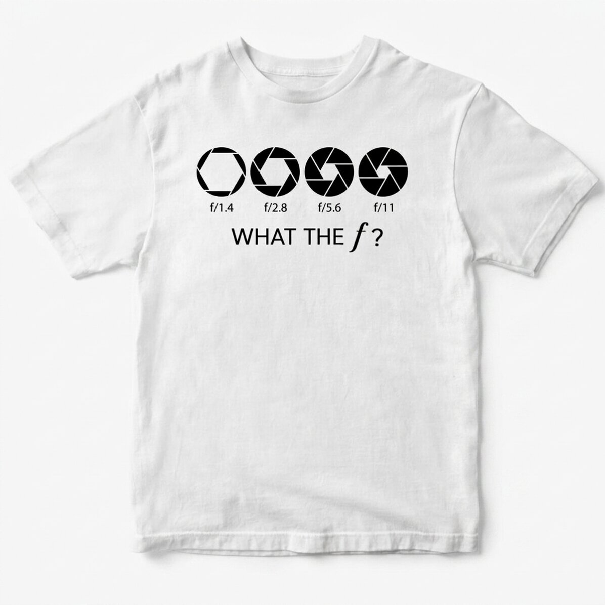 Gepersonaliseerd katoenen T-shirt voor een fotograaf