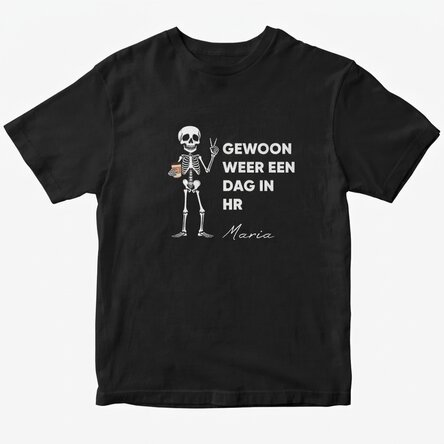 Katoenen T-shirt met gepersonaliseerde tekst - Just another day