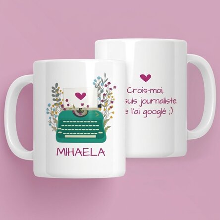 Tasse personnalisée avec texte - Journalistes