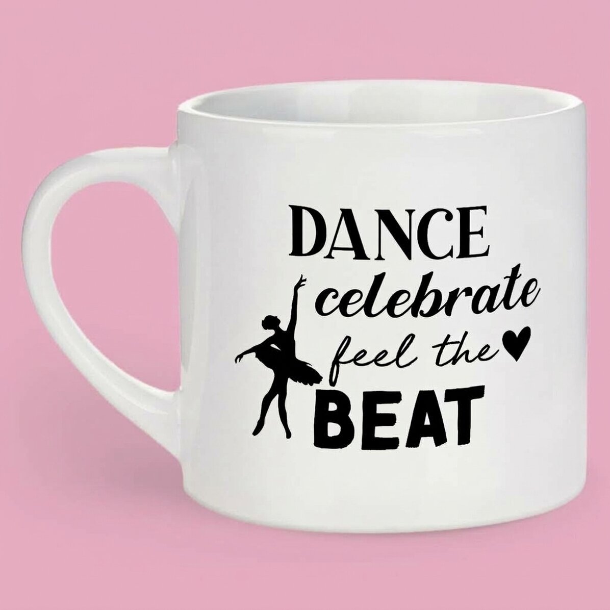 Gepersonaliseerde espressokop met tekst - Danseres