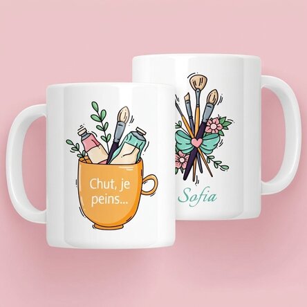 Tasse personnalisée avec texte - Artiste
