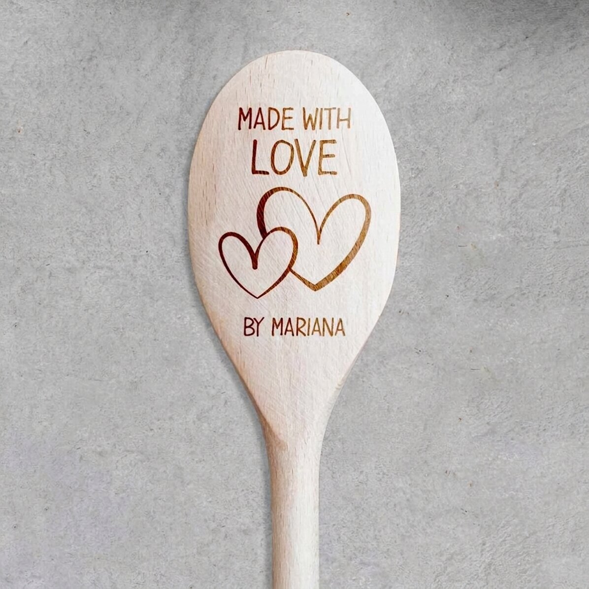 Gepersonaliseerde houten lepel - Love