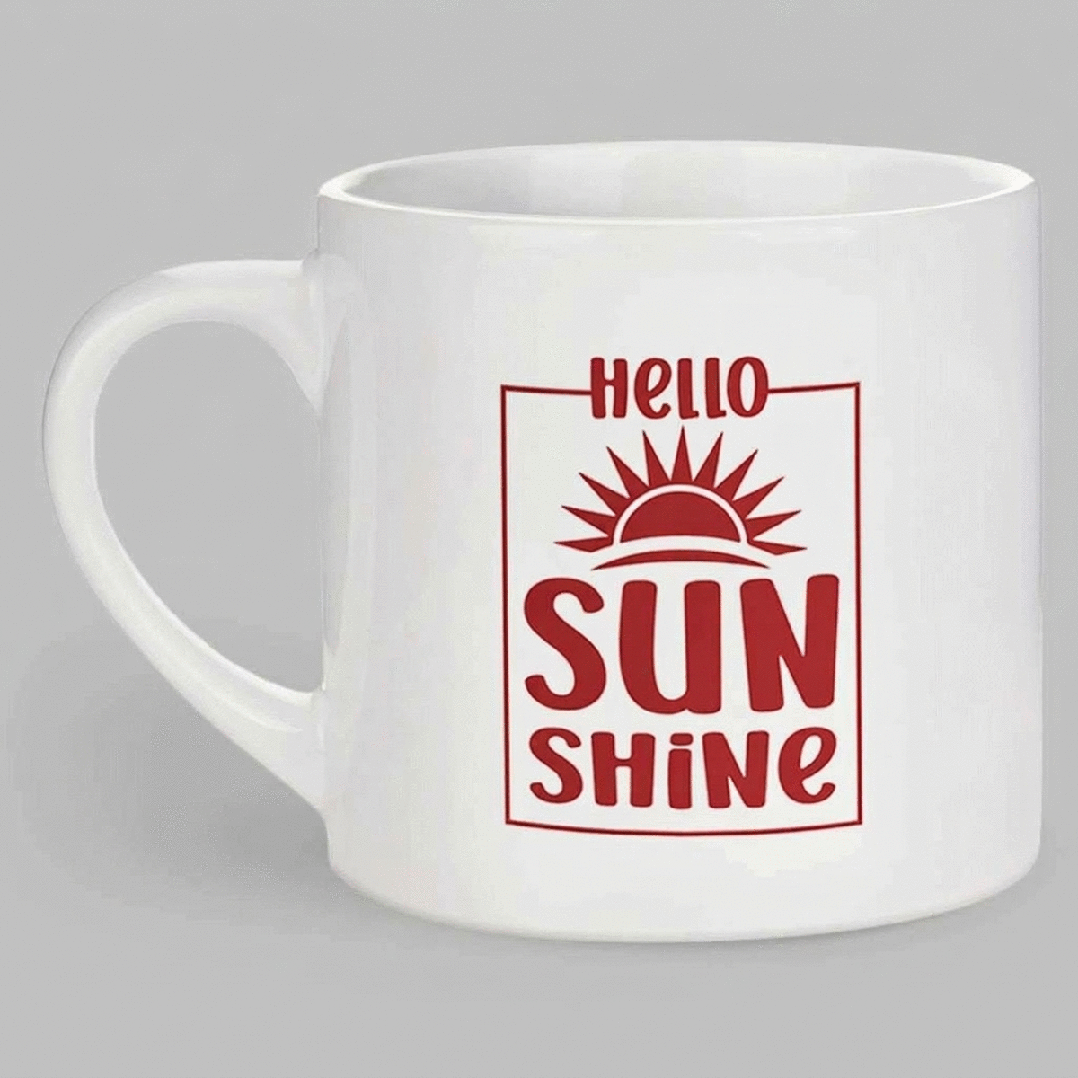 Gepersonaliseerde espressokop met tekst - Sunshine