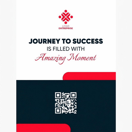 Affiche personnalisée avec texte et logo - Journey