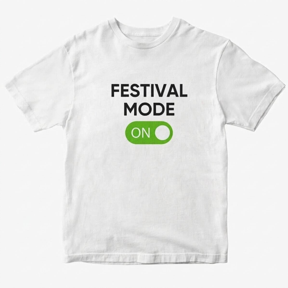 Katoenen T-shirt met gepersonaliseerde tekst - Festival Mode