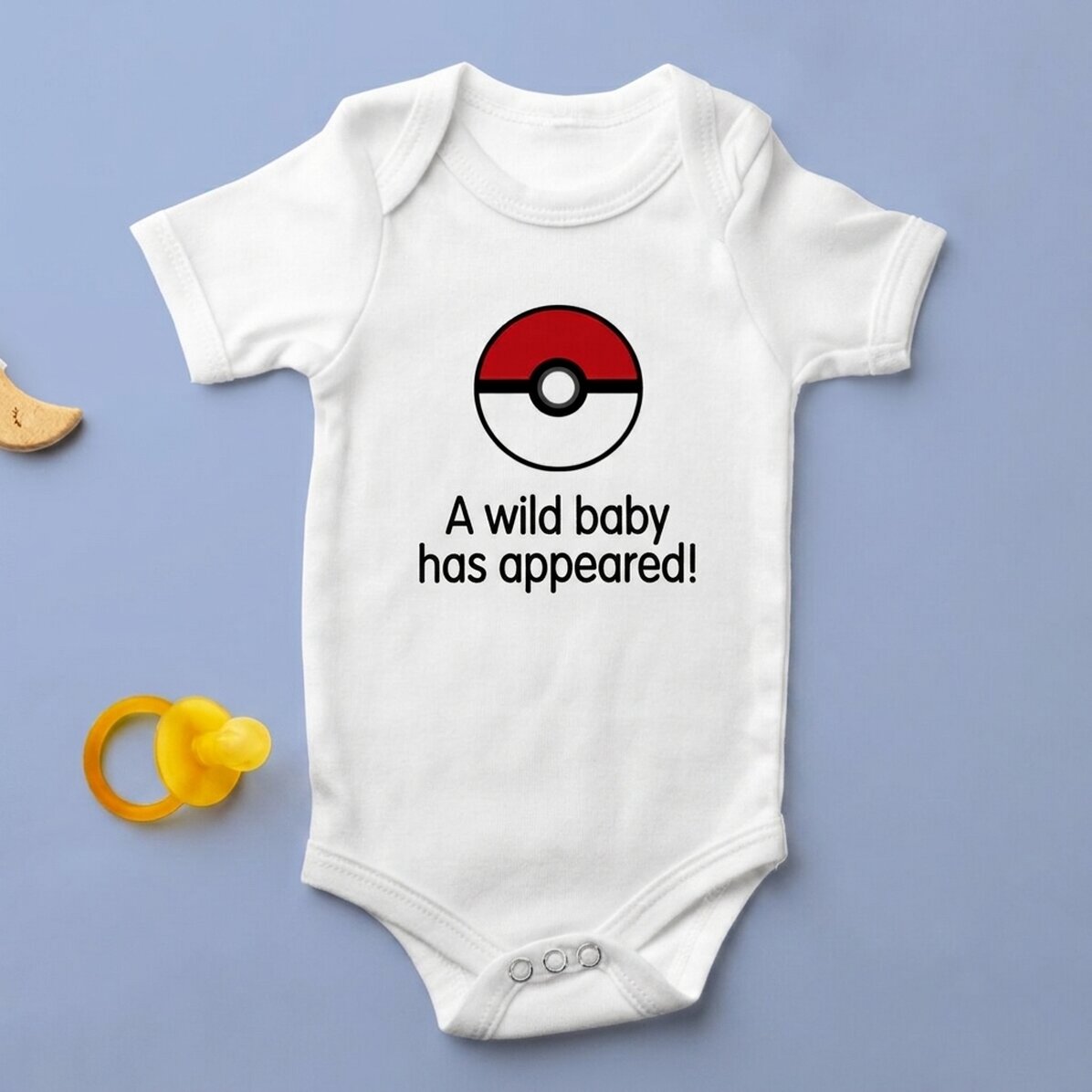 Body pour bébé personnalisé avec un texte - Poké Ball