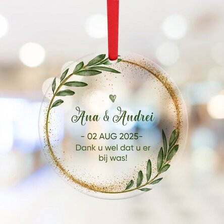 Ronde, gepersonaliseerde sieraden met tekst - Marturie