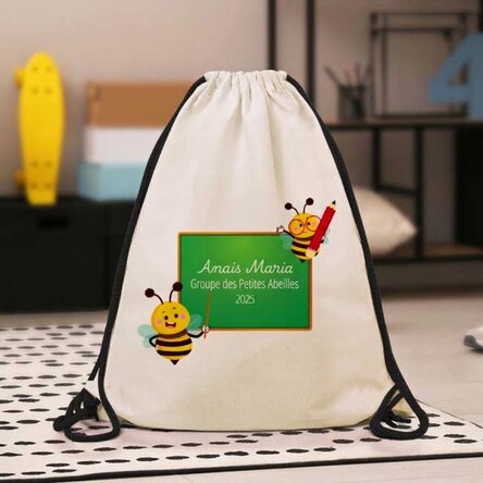 Sac à dos personnalisé avec inscription - Premier jour à la maternelle