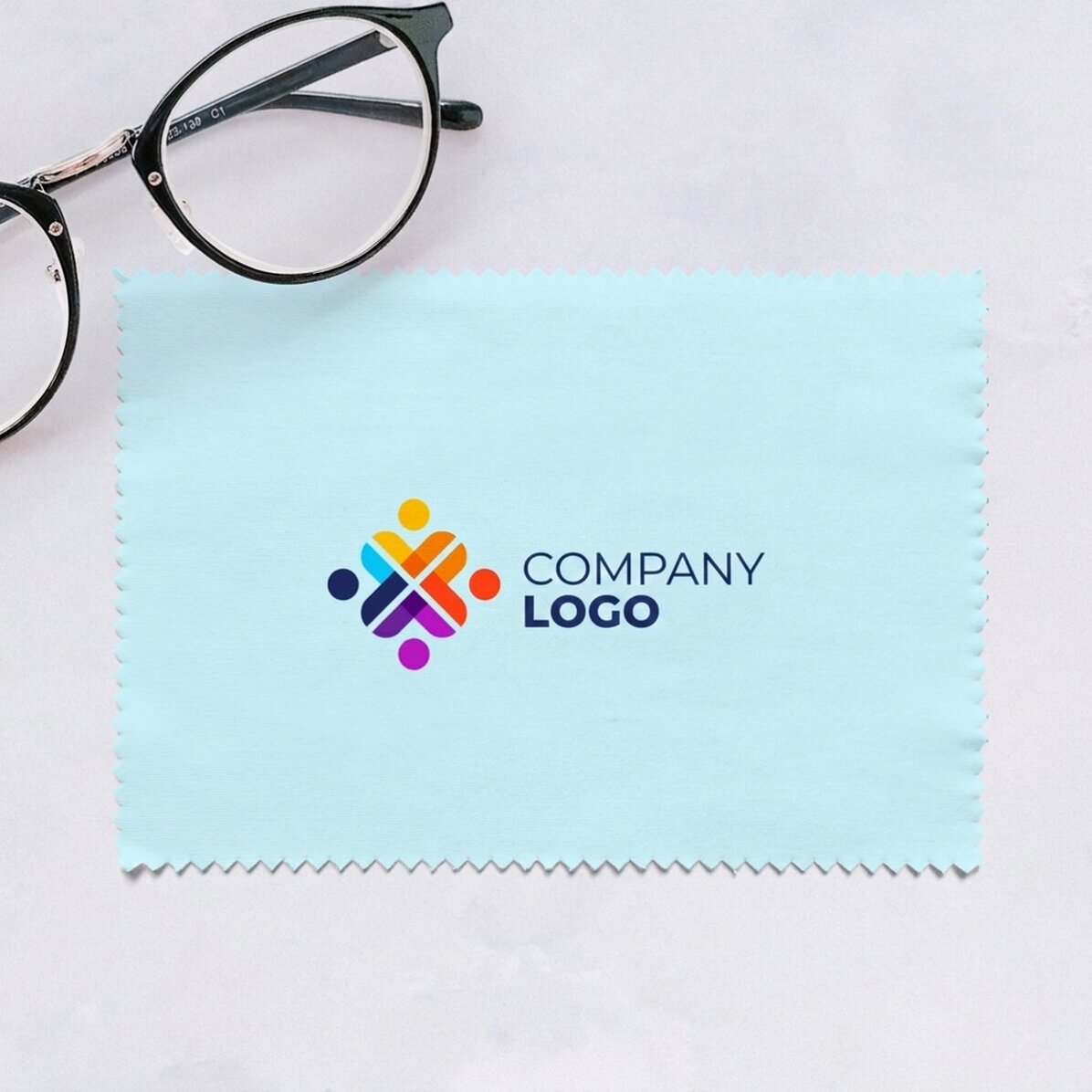 Chiffon de nettoyage pour écrans/lunettes personnalisé avec logo