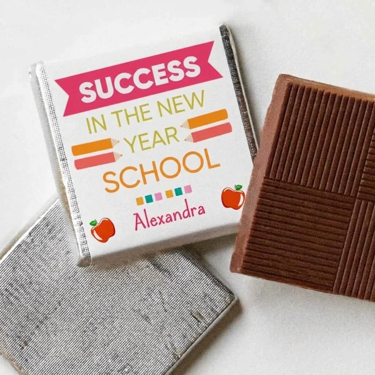 Gepersonaliseerde mini-chocolade met tekst - Succes