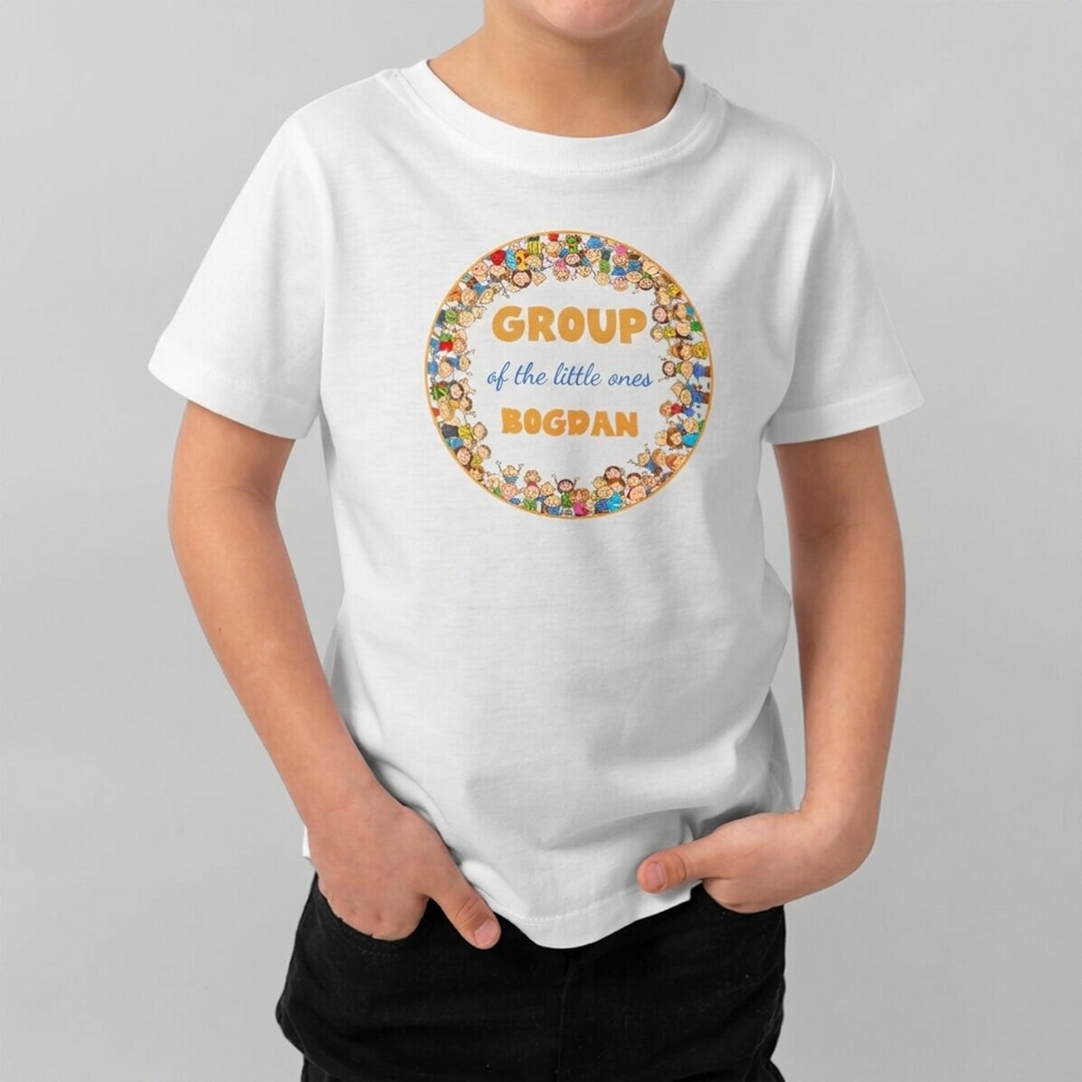 T-shirt en coton pour enfants personnalisé avec un message - Copilasi