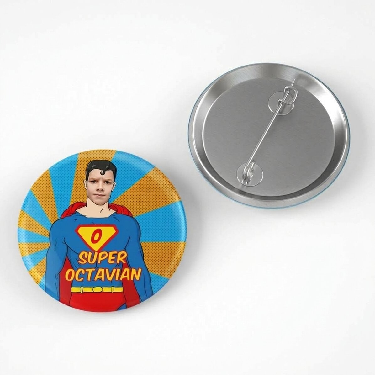 Gepersonaliseerde button met naam - Held
