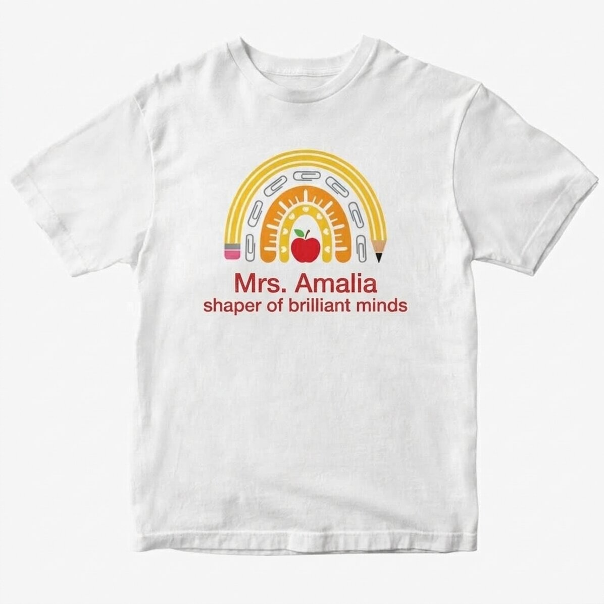 T-shirt en coton personnalisé avec inscription - Super prof