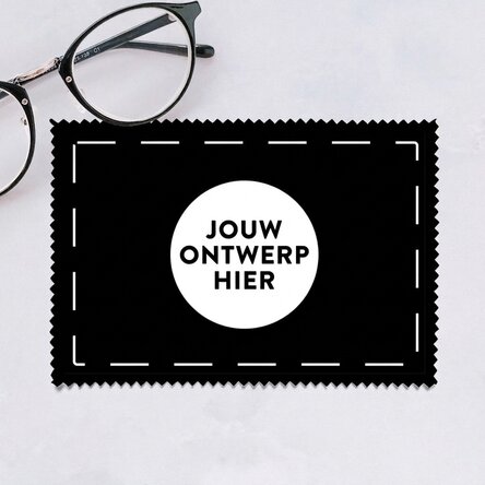 Gepersonaliseerd doekje met jouw eigen ontwerp voor het schoonmaken van schermen en brillen