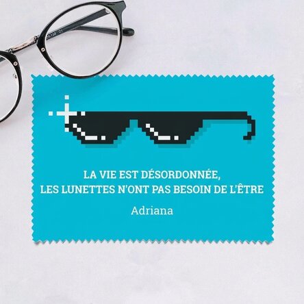 Chiffon personnalisé pour nettoyer les écrans et les lunettes - Life