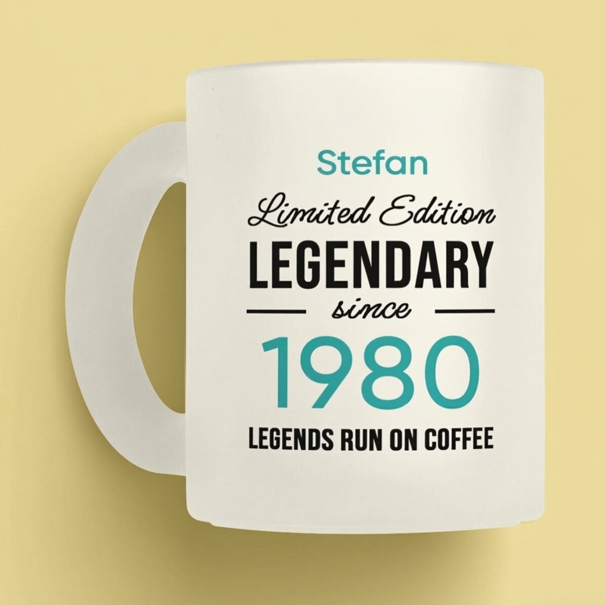 Gepersonaliseerde mok met tekst - Legendary