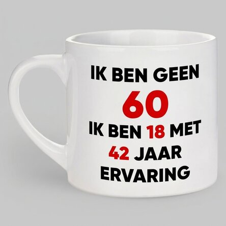 Gepersonaliseerd espressokopje met tekst - Happy Birthday!