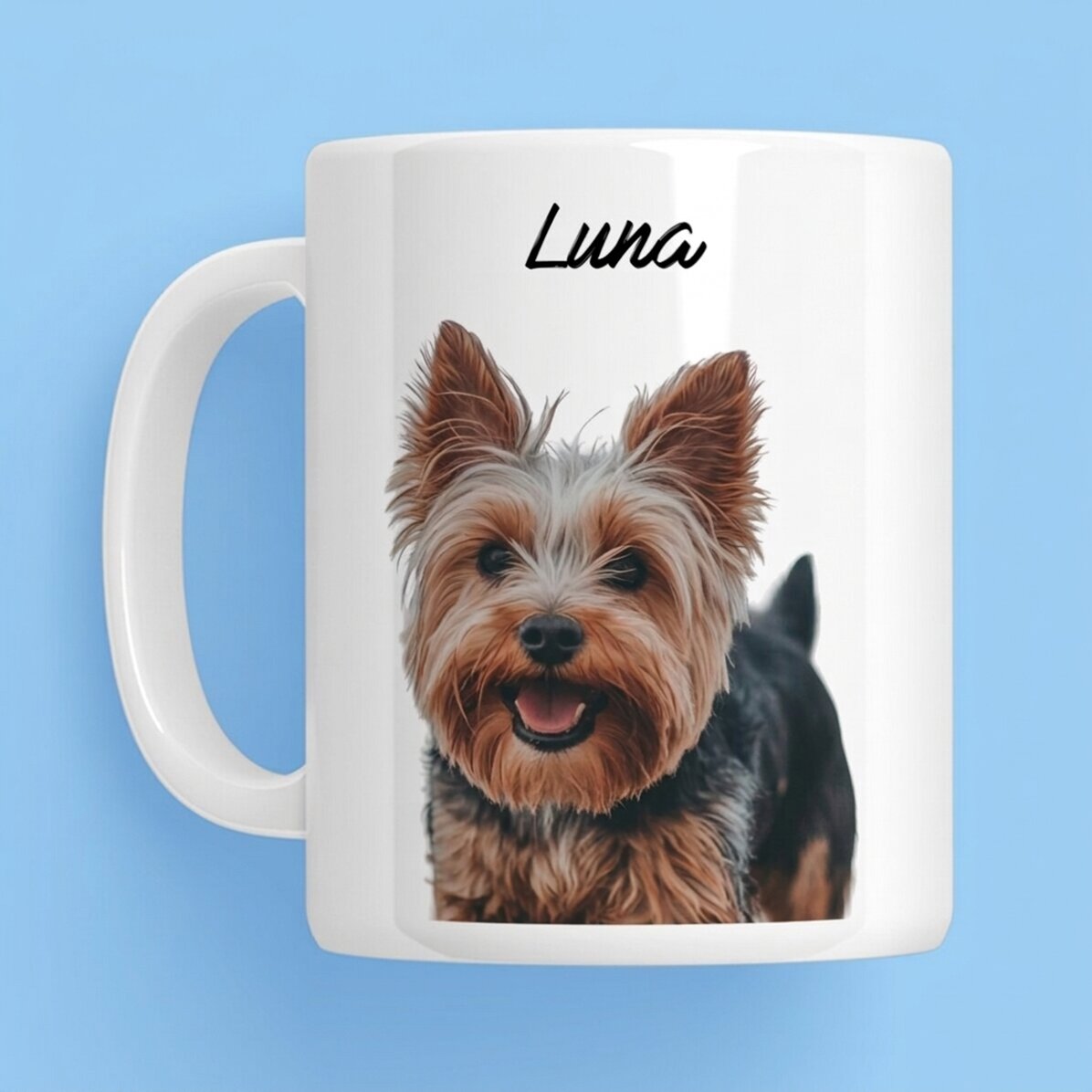Tasse personnalisée avec la photo et le nom de votre animal de compagnie