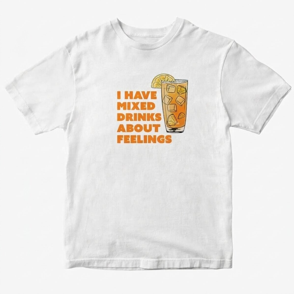 Katoenen T-shirt met gepersonaliseerde tekst - Drinking