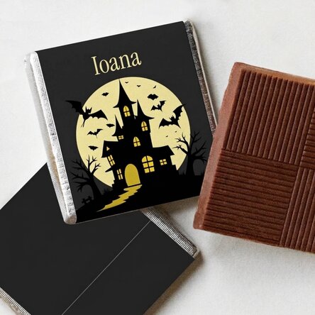 Mini-chocolat personnalisé avec un message - Halloween