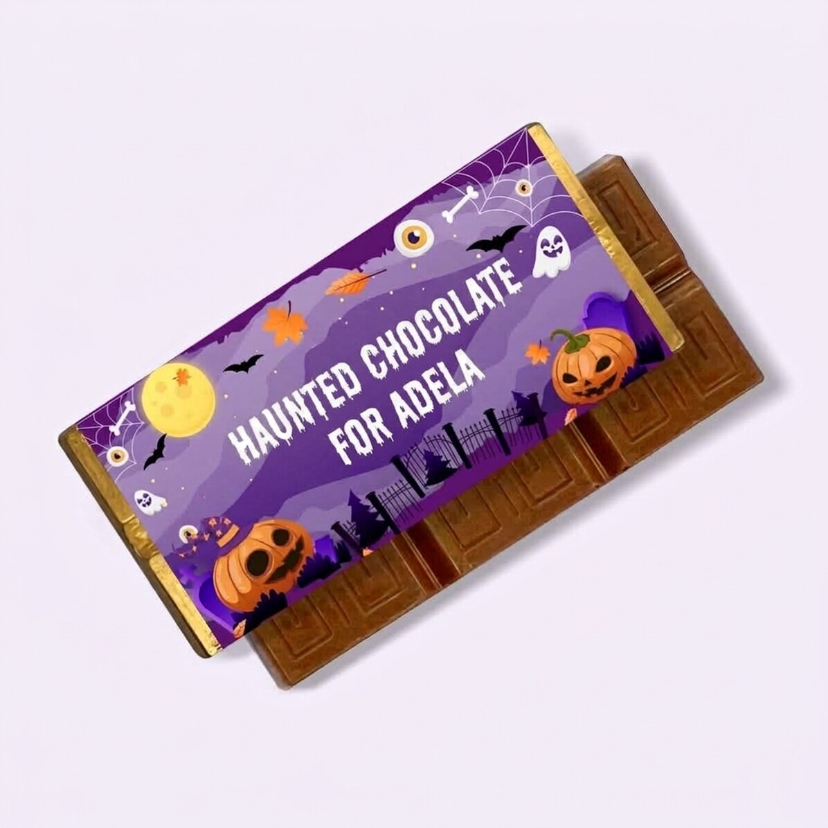 Mini-tablette de chocolat personnalisée avec un message - Chocolat « Bantuita »
