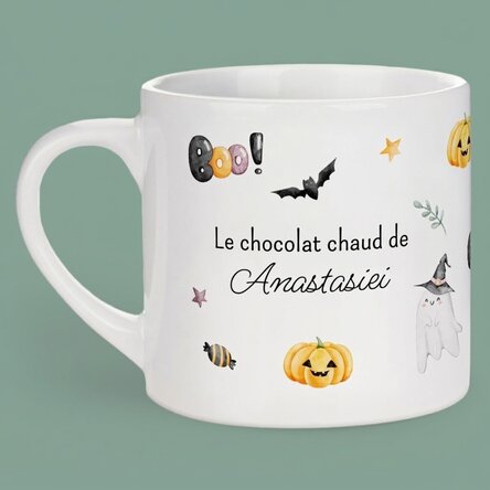 Tasse personnalisée pour enfants avec message - Halloween