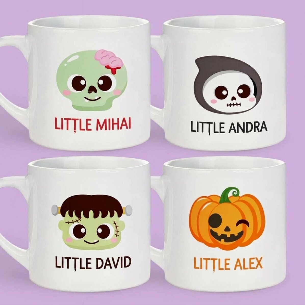 Gobelet personnalisé pour enfants avec prénom - Halloween