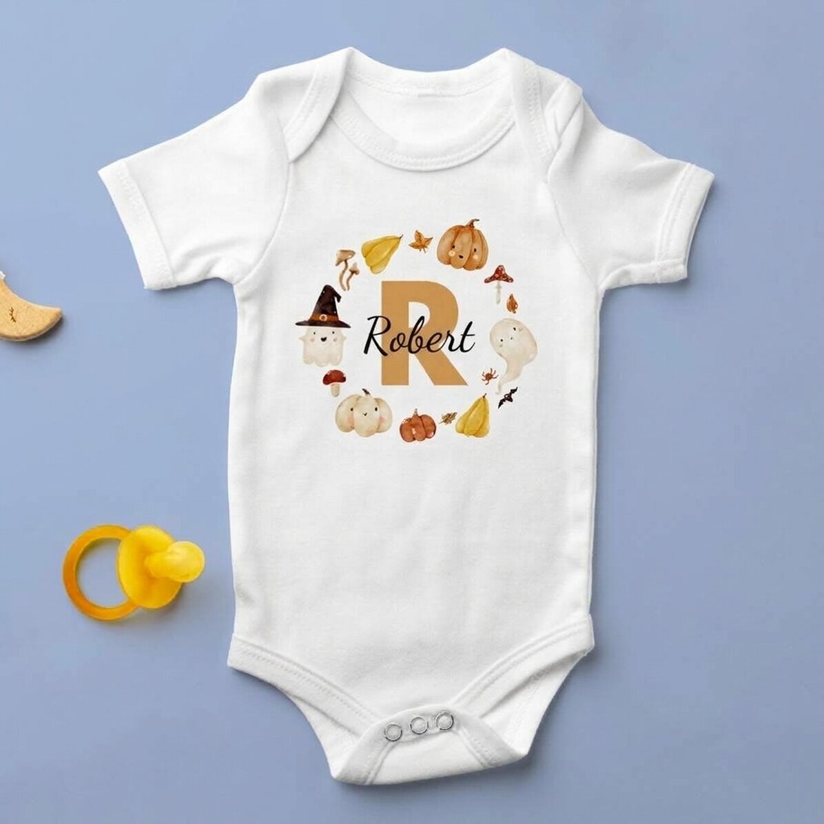Body pour bébé personnalisé avec un texte - Mignon Halloween