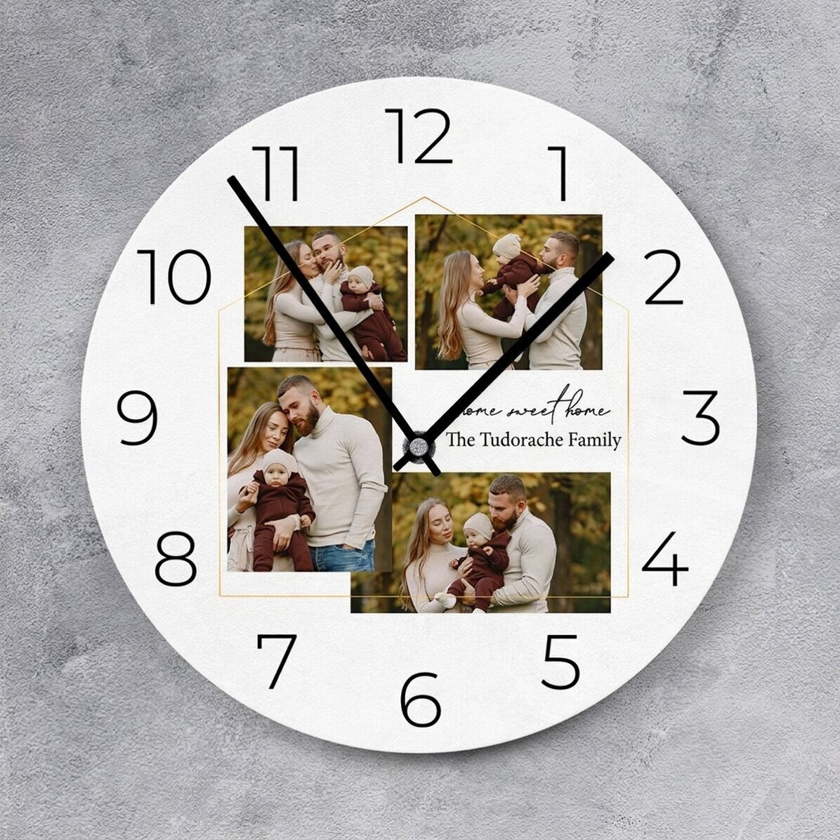 Gepersonaliseerd horloge met 4 foto