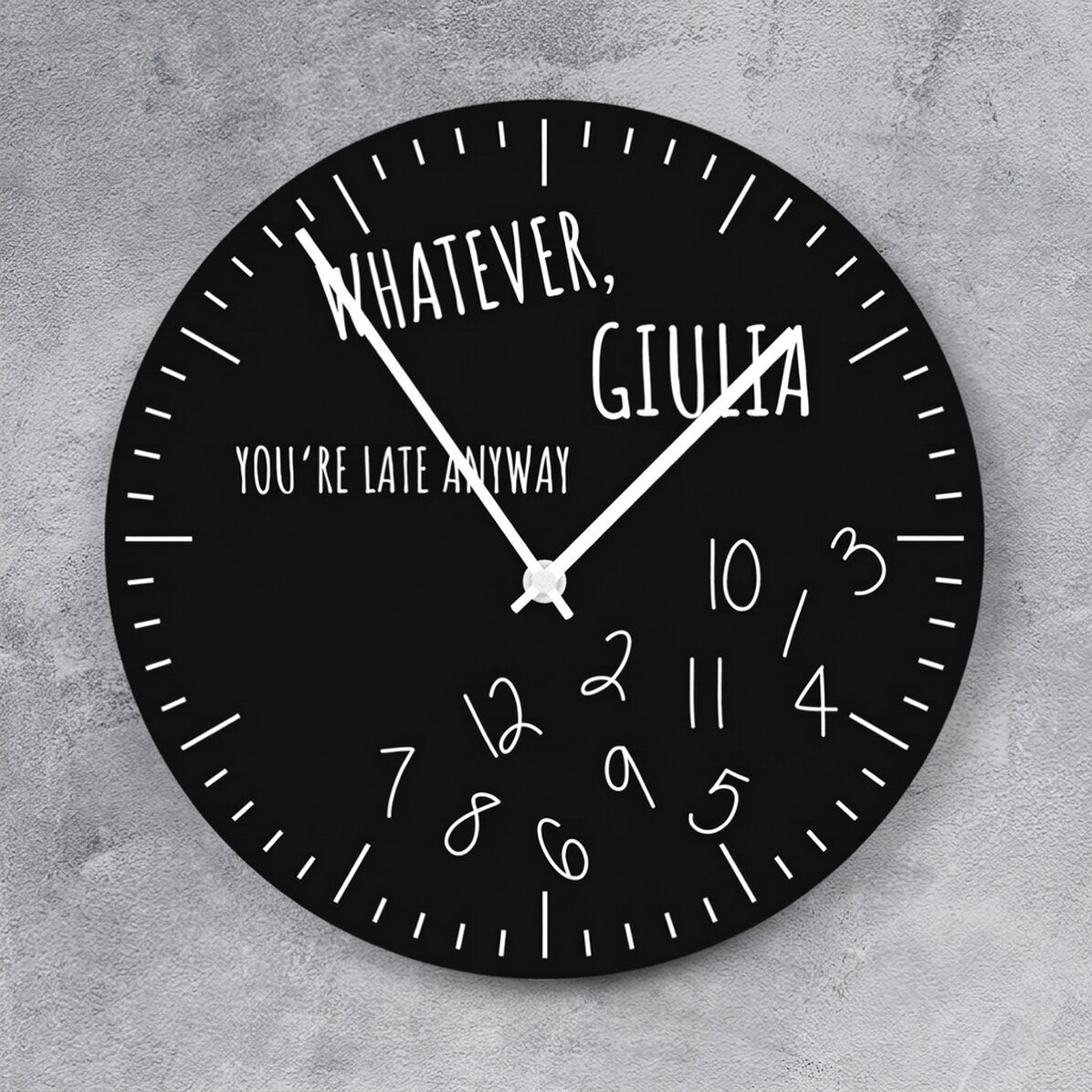 Gepersonaliseerd horloge met tekst - You