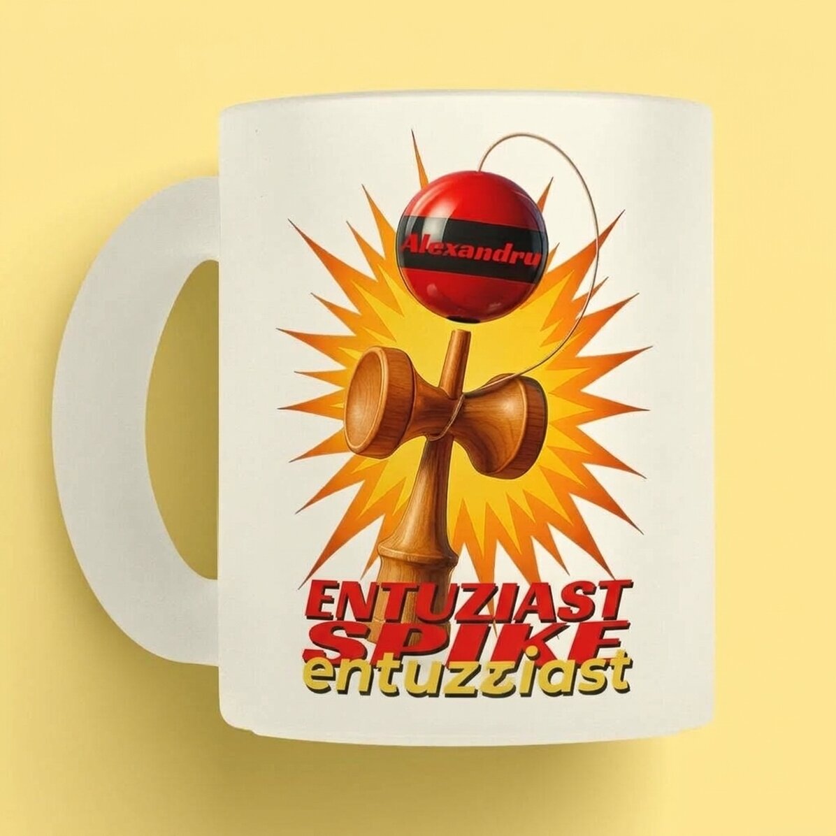 Gepersonaliseerde mok met tekst - Spike Enthusiast
