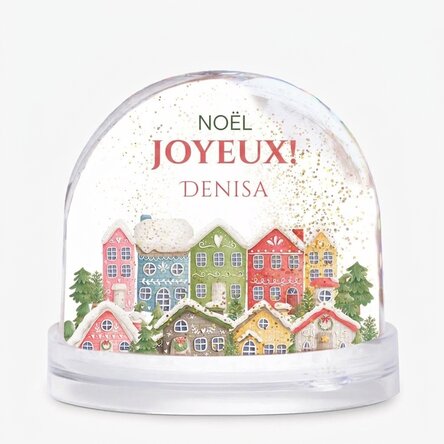 Boule de Noël de bureau personnalisée avec message et photo - Noël