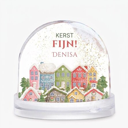 Gepersonaliseerde bureau-kogel met tekst en foto - Kerstmis