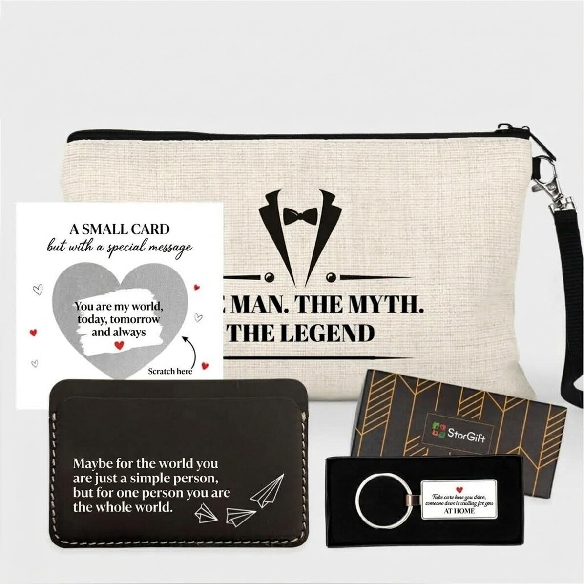 Coffret cadeau avec carte personnalisée pour lui