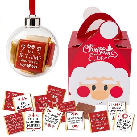 Coffret cadeau « Globe » contenant 10 mini-chocolats - Fapte bune