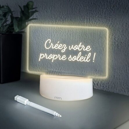 Lampe de veille LED / panneau lumineux pour messages