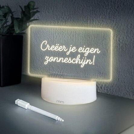 LED-nachtlampje/verlicht bord voor berichten