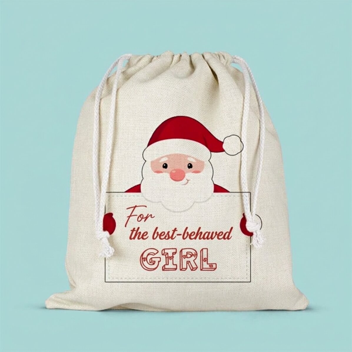 Middelgroot cadeautasje, gepersonaliseerd met tekst – Van de Kerstman
