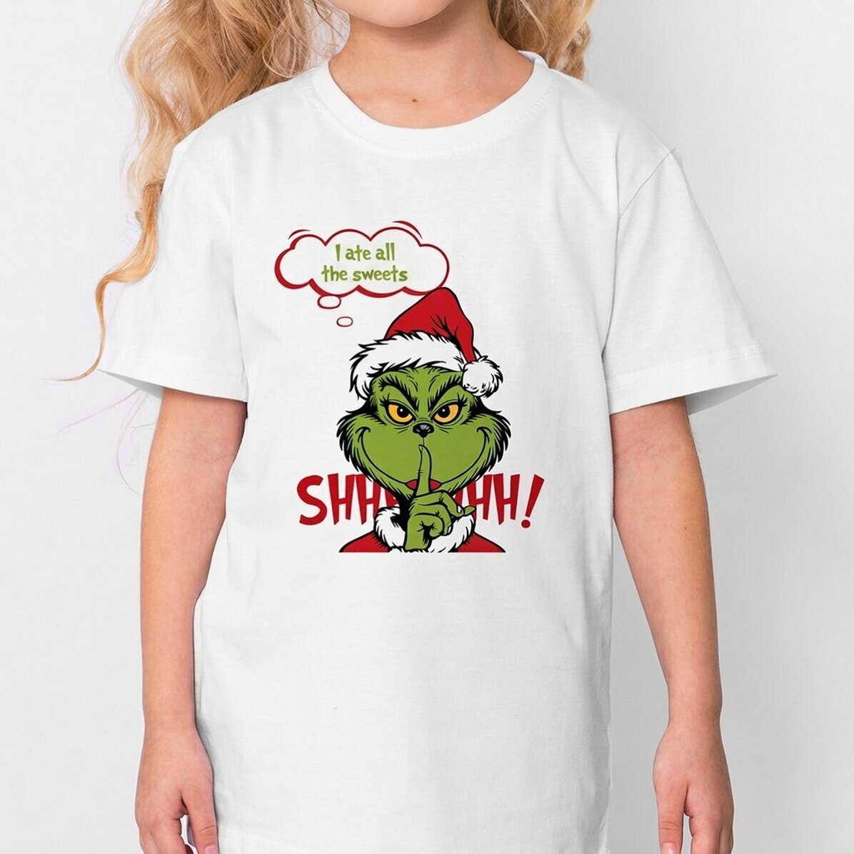 Gepersonaliseerd katoenen T-shirt voor kinderen - Het geheim van de Grinch
