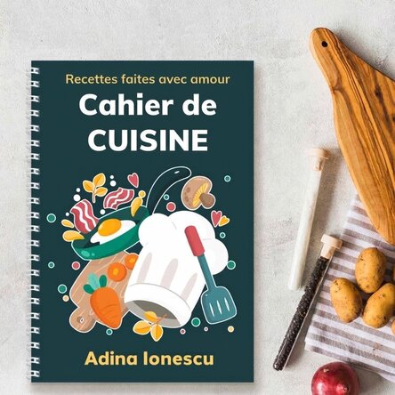 Carnet personnalisé avec message - Carnet de cuisine