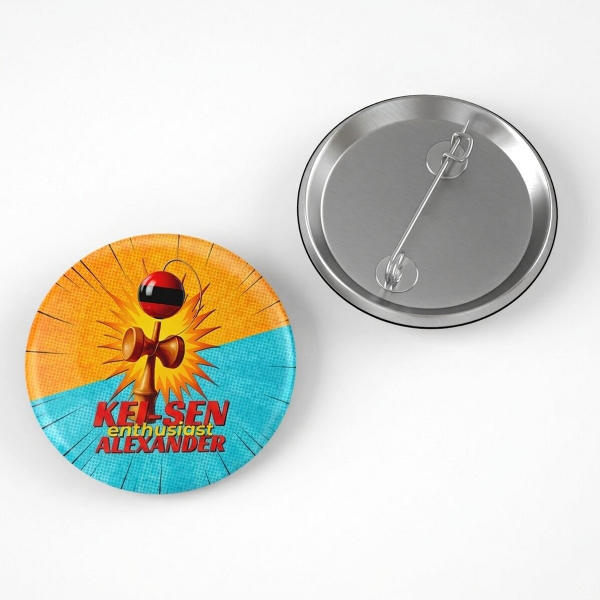 Gepersonaliseerde button met naam - Spike Enthusiast