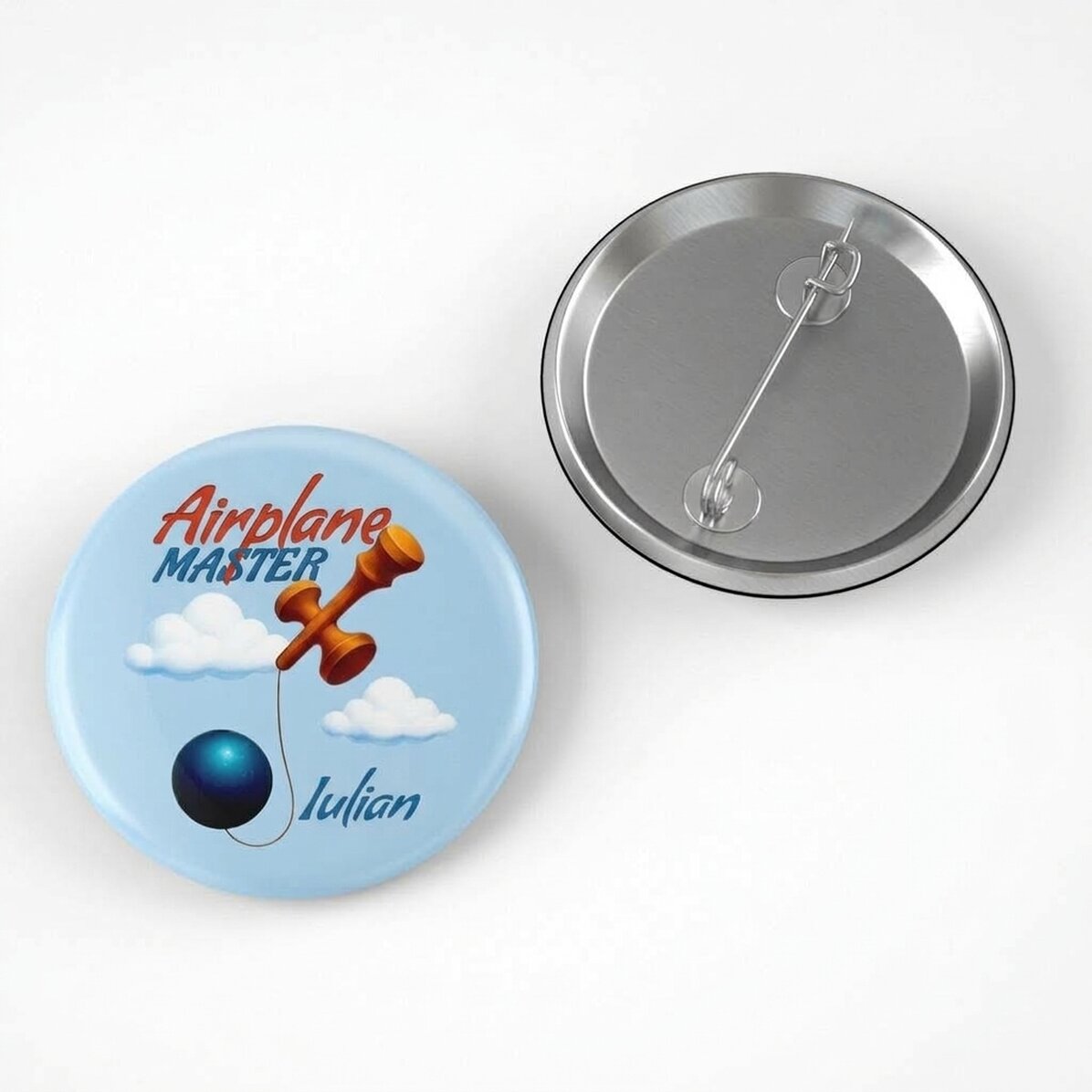 Gepersonaliseerde button met naam - Airplane Master