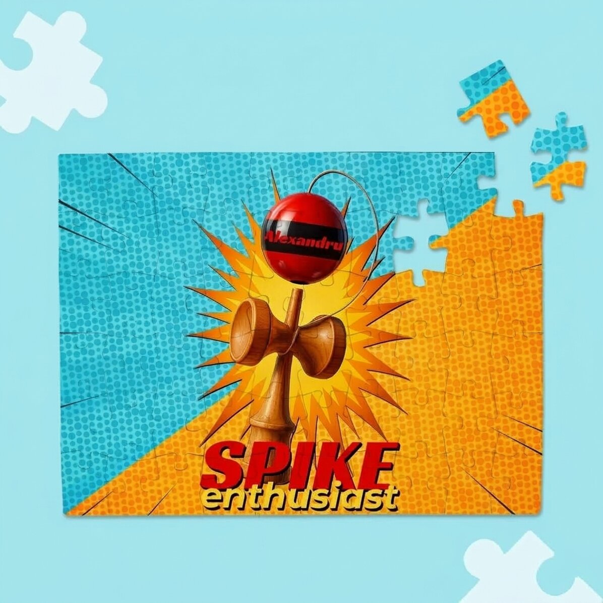 Gepersonaliseerde puzzel voor kinderen - Spike Enthusiast