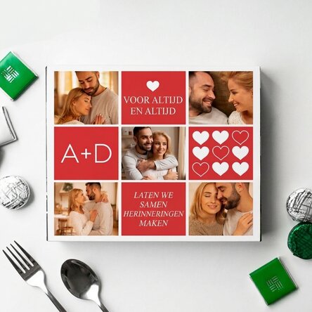 Gepersonaliseerde bonbondoos met 5 foto