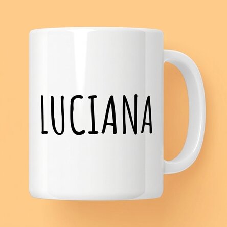 Tasse personnalisée avec un prénom